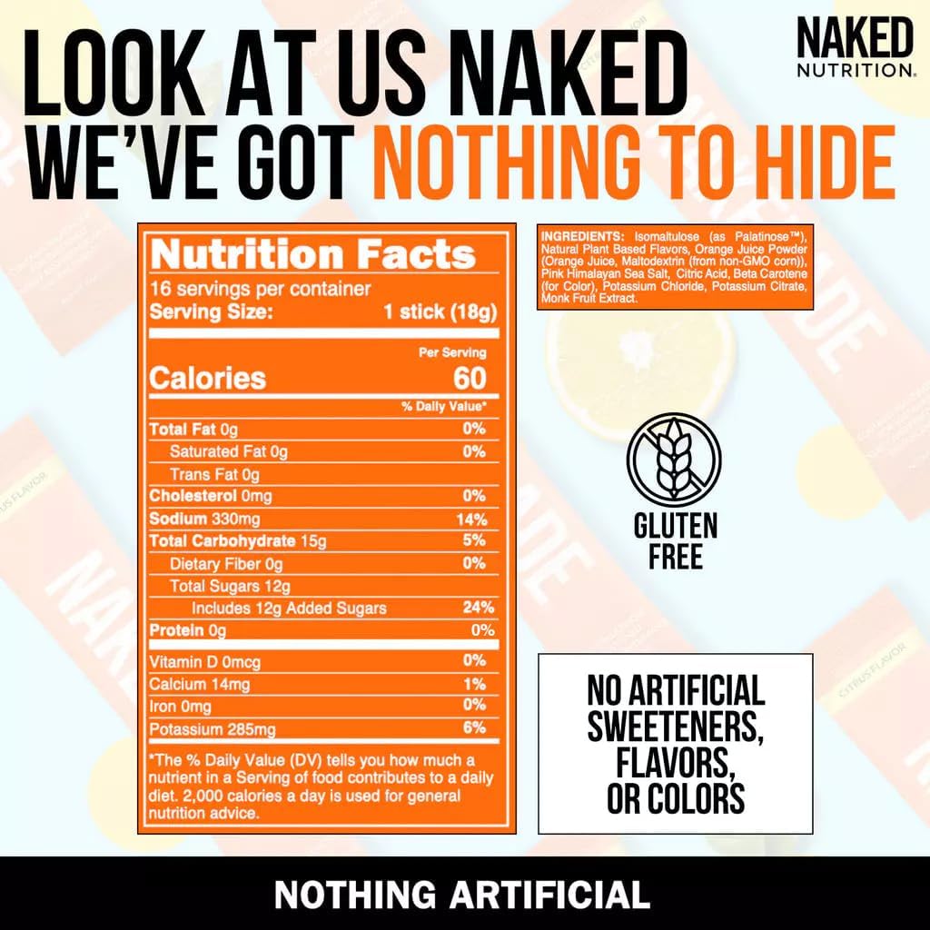 Nakedade - Bebida Hidratante con Electrolitos | Naked Nutrition | bhorganic