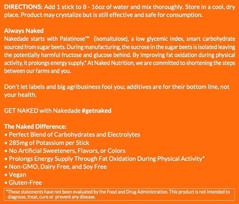 Nakedade - Bebida Hidratante con Electrolitos | Naked Nutrition | bhorganic