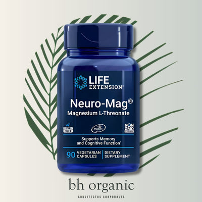 Neuro-mag® Magnesio L-treonato – Life Extension (90 Cápsulas Vegetarianas)