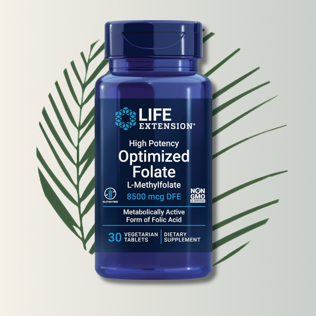 Optimized Folate L- Methylfolate 8500 Mcg Life Extension