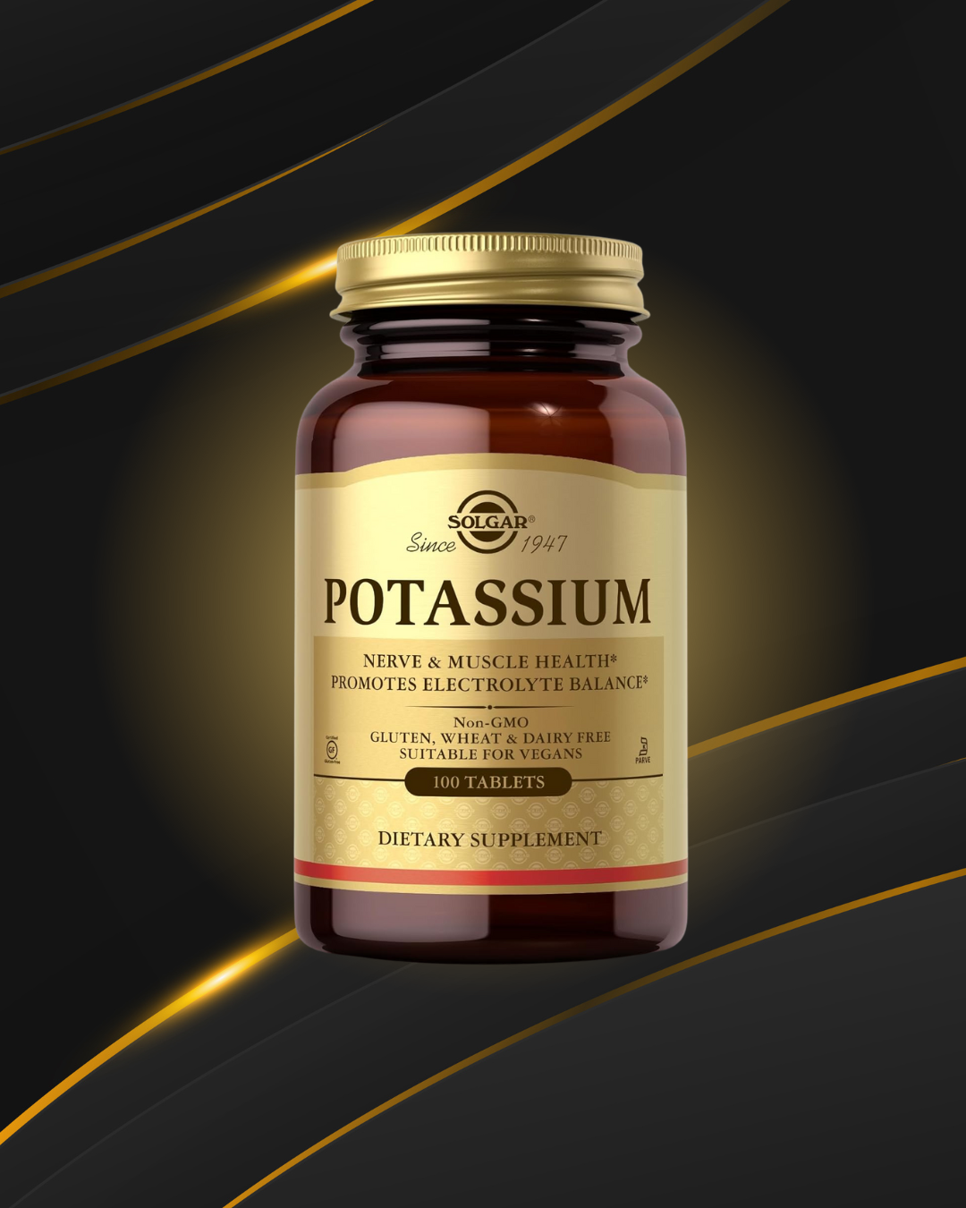 Potasio Solgar Gluconato 99mg 100 Tabletas