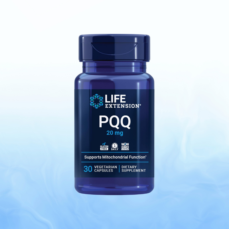 PQQ Pyrroloquinoline Quinone 20mg Life Extension - 30 Cápsulas Vegetarianas | Energía Mitocondrial | bhorganic