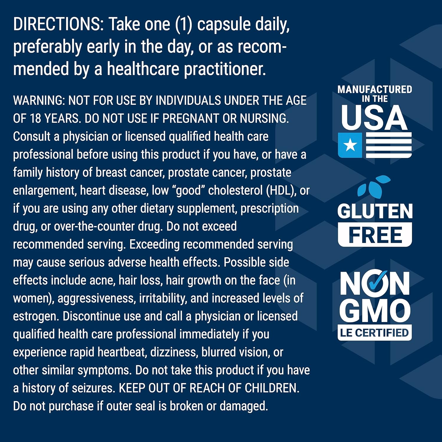 Pregnenolone 100mg Life Extension - 100 Cápsulas | Precursor Hormonal | Bienestar Cognitivo | bhorganic