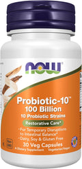 Probiotic NOW 100 Billion - 30 Cápsulas Vegetales | Salud Digestiva | bhorganic
