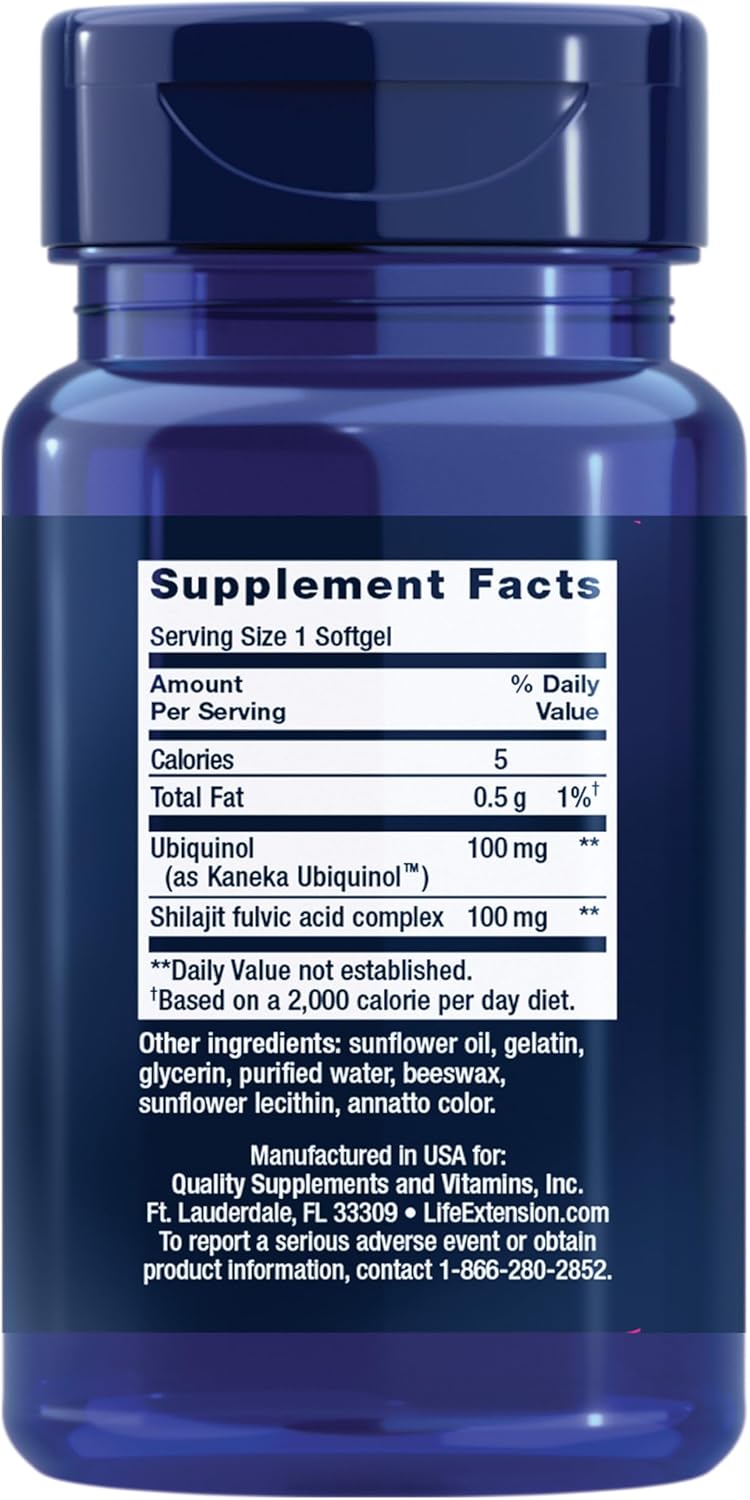 Super Ubiquinol Coq10 con Enhanced Mitochondrial Support™ – Life Extension (60 Cápsulas)