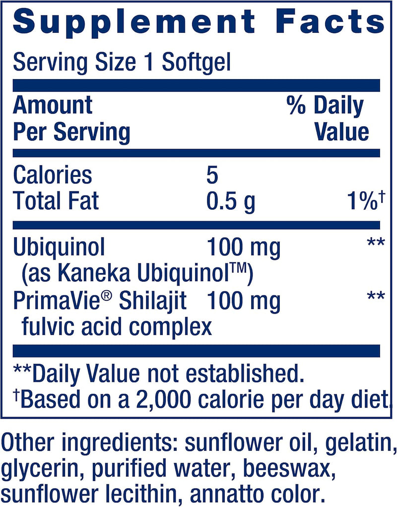 Super Ubiquinol Coq10 con Enhanced Mitochondrial Support™ – Life Extension (60 Cápsulas)