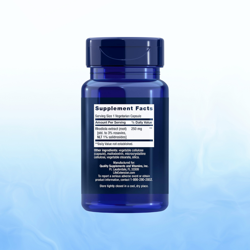 Rhodiola Extract 250 MG 60 Veg Caps | Life Extension