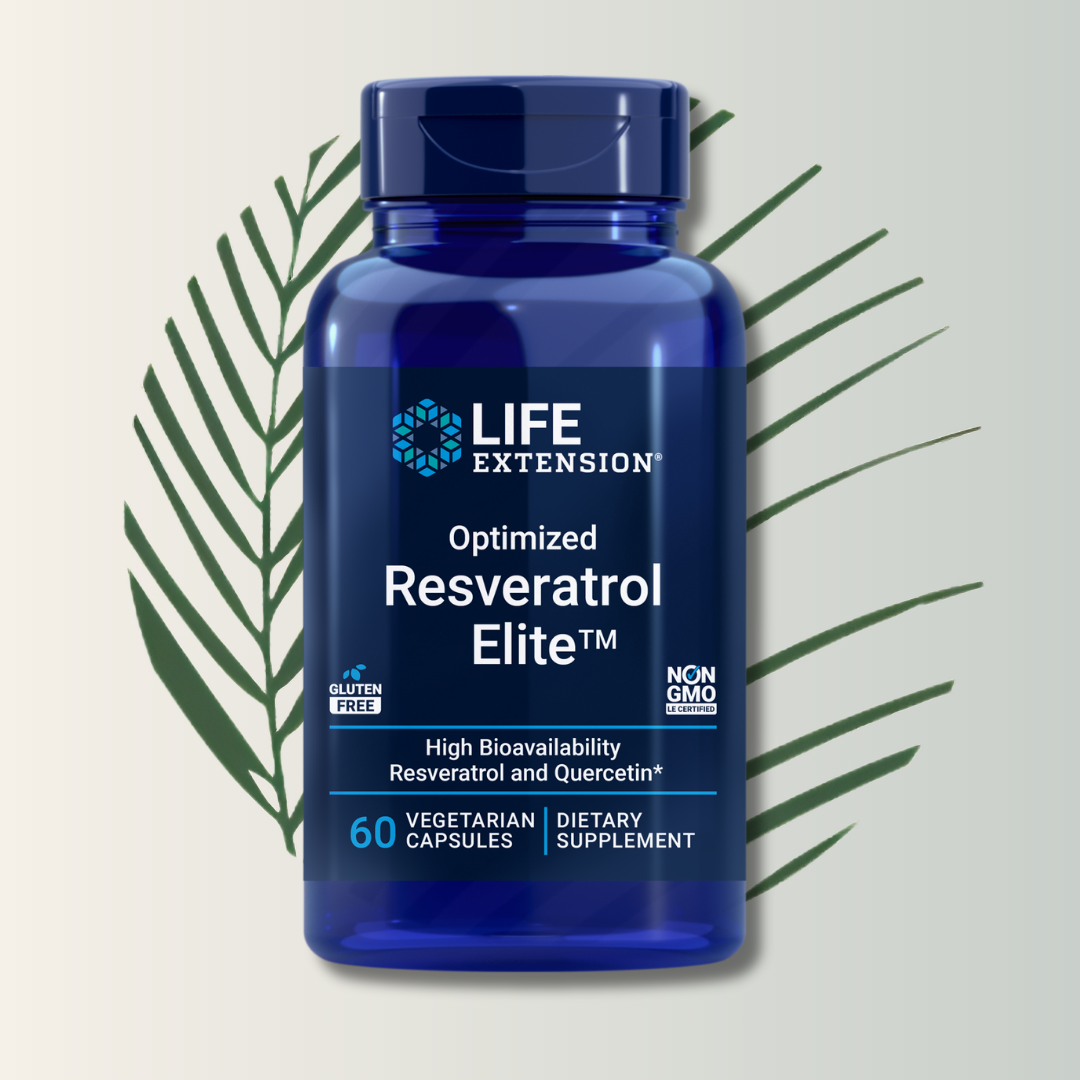 Resveratrol Elite Optimizado – Life Extension (60 Cápsulas Vegetarianas)