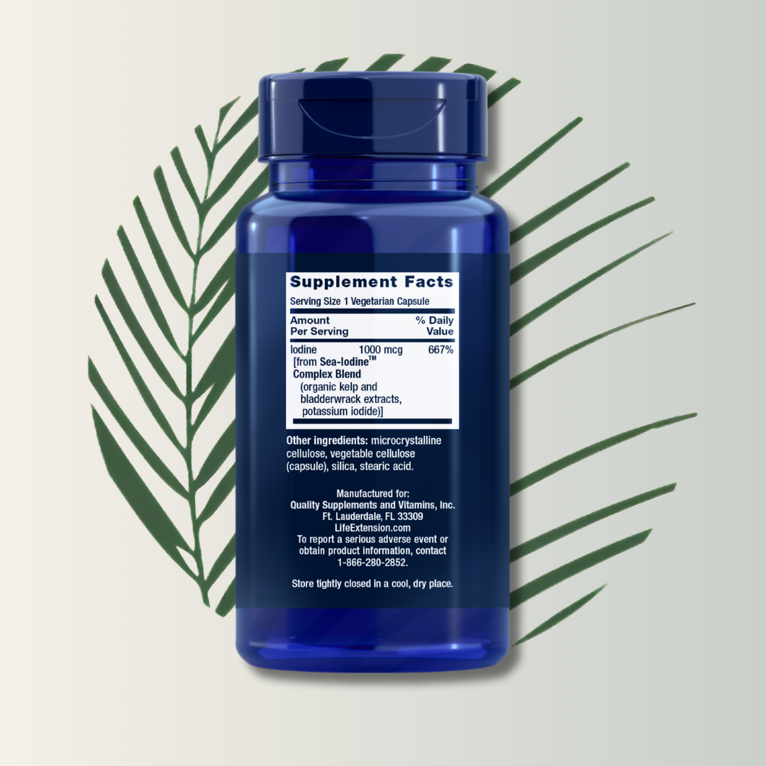 SEA IODINE 1000MCG LIFE EXTENSION
