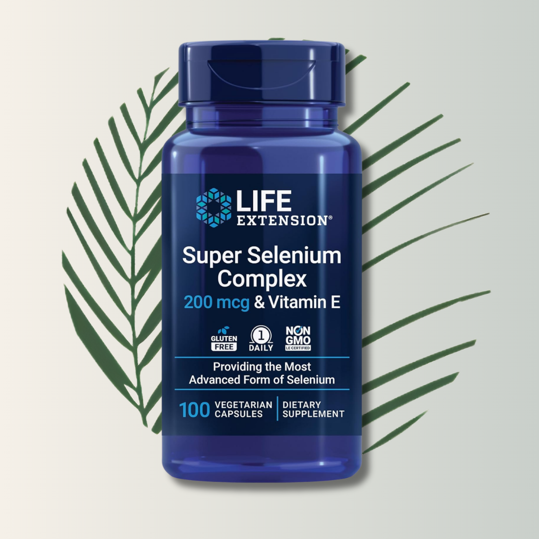 Selenium 200 Mcg con Vitamina E – Life Extension (100 Cápsulas Vegetarianas)