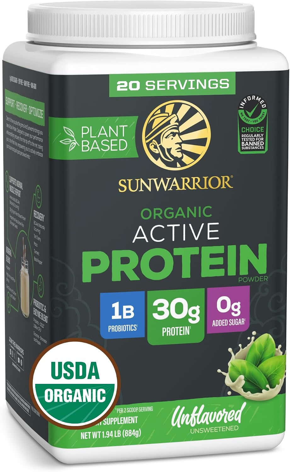 Sunwarrior Sport Active - Proteína Vegetal para Deportistas | bhorganic