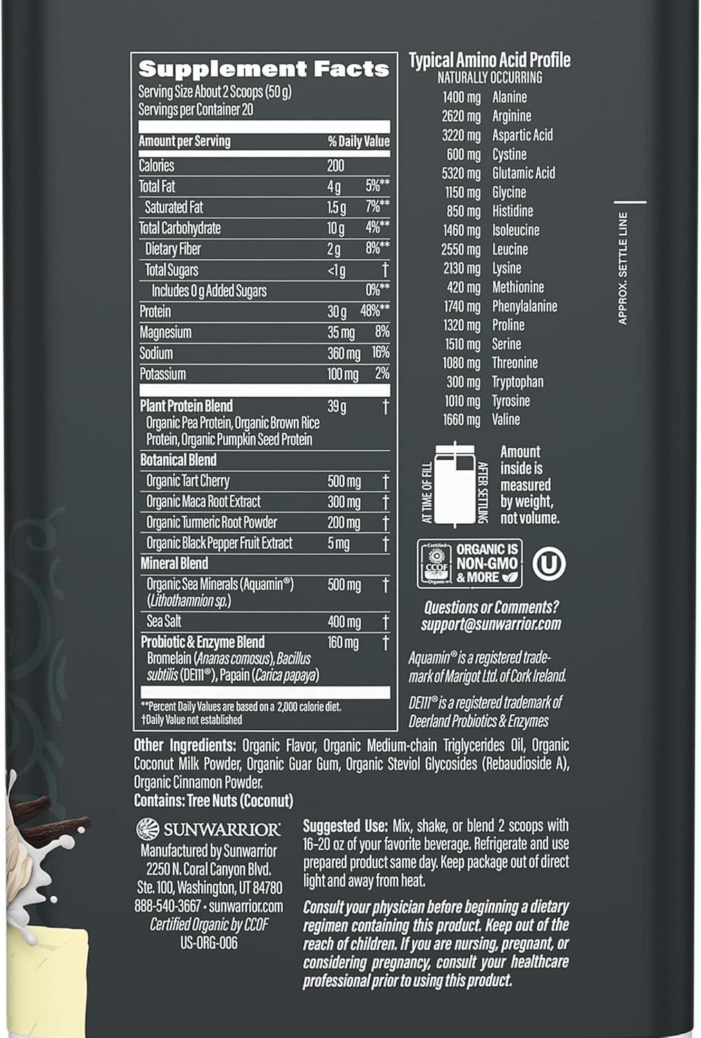 Sunwarrior Sport Active - Proteína Vegetal para Deportistas | bhorganic
