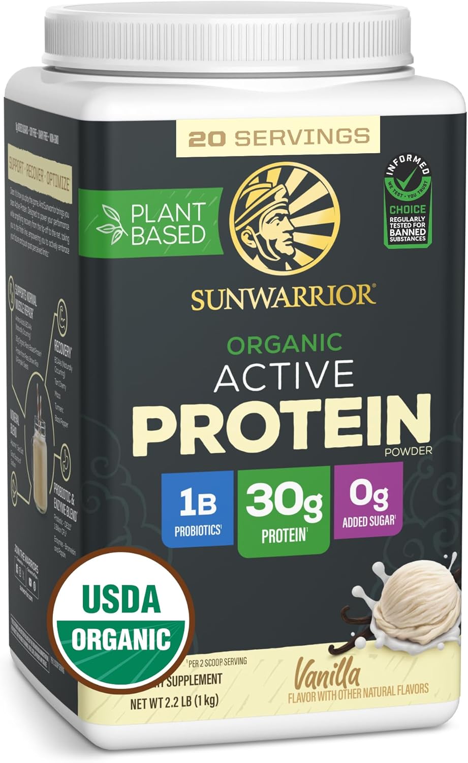 Sunwarrior Sport Active - Proteína Vegetal para Deportistas | bhorganic