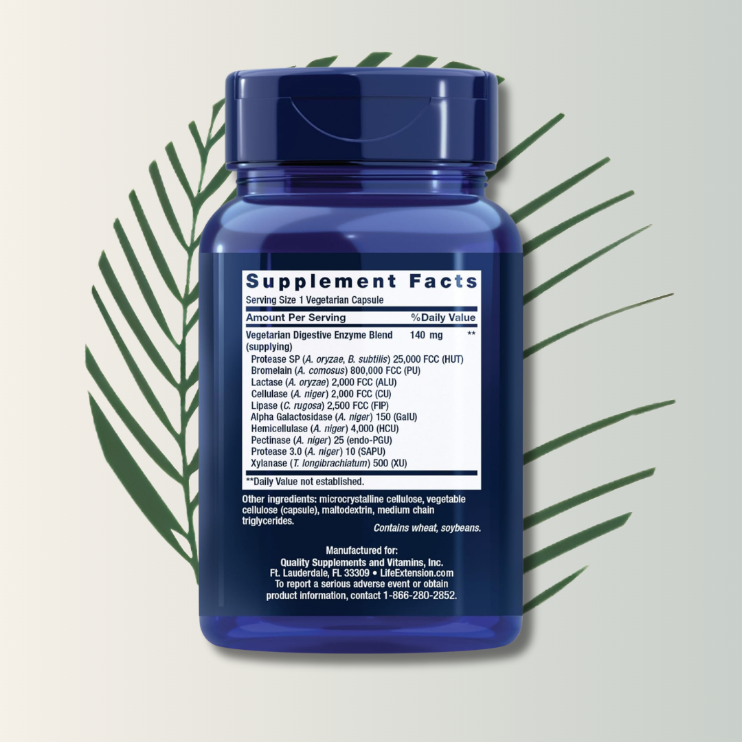 Super Digestive Enzymes, 60 Veg Cáps | Life Extension