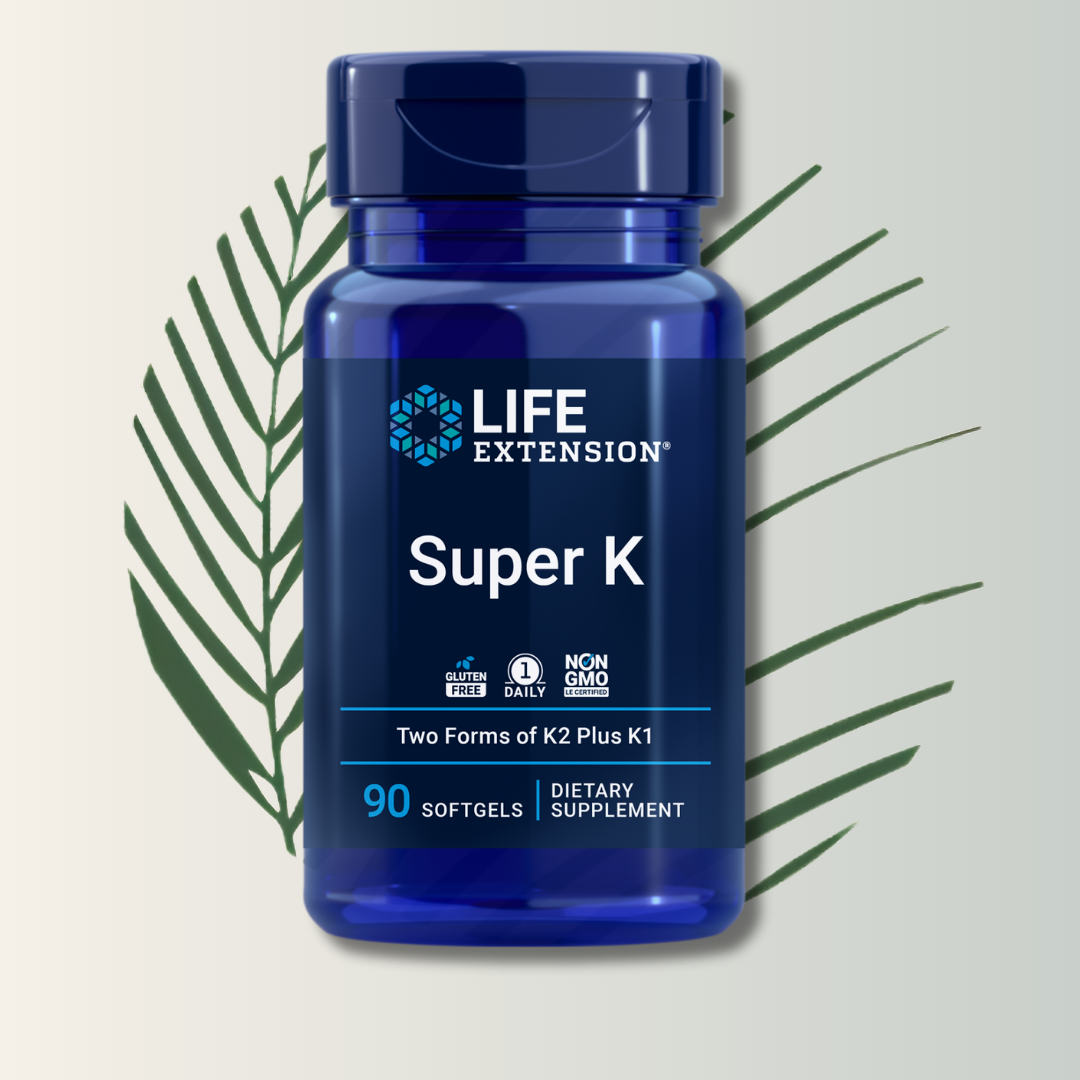 Super K Life Extension - 90 Softgels | Vitamina K Completa | bhorganic