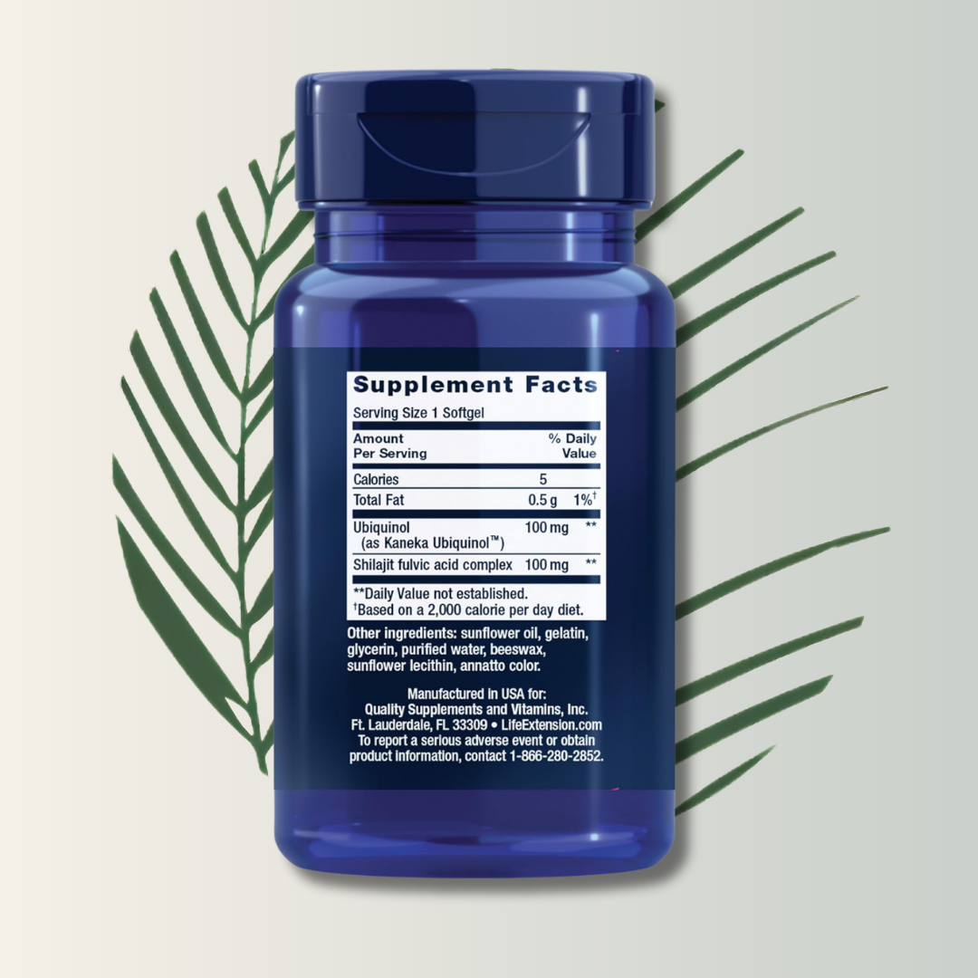 Super Ubiquinol Coq10 con Enhanced Mitochondrial Support™ – Life Extension (60 Cápsulas)