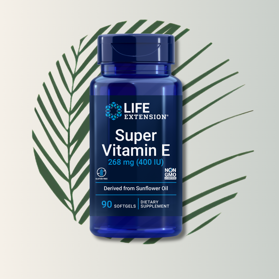 Super Vitamina E 268 Mg (400 IU) – Life Extension (90 Cápsulas Blandas)