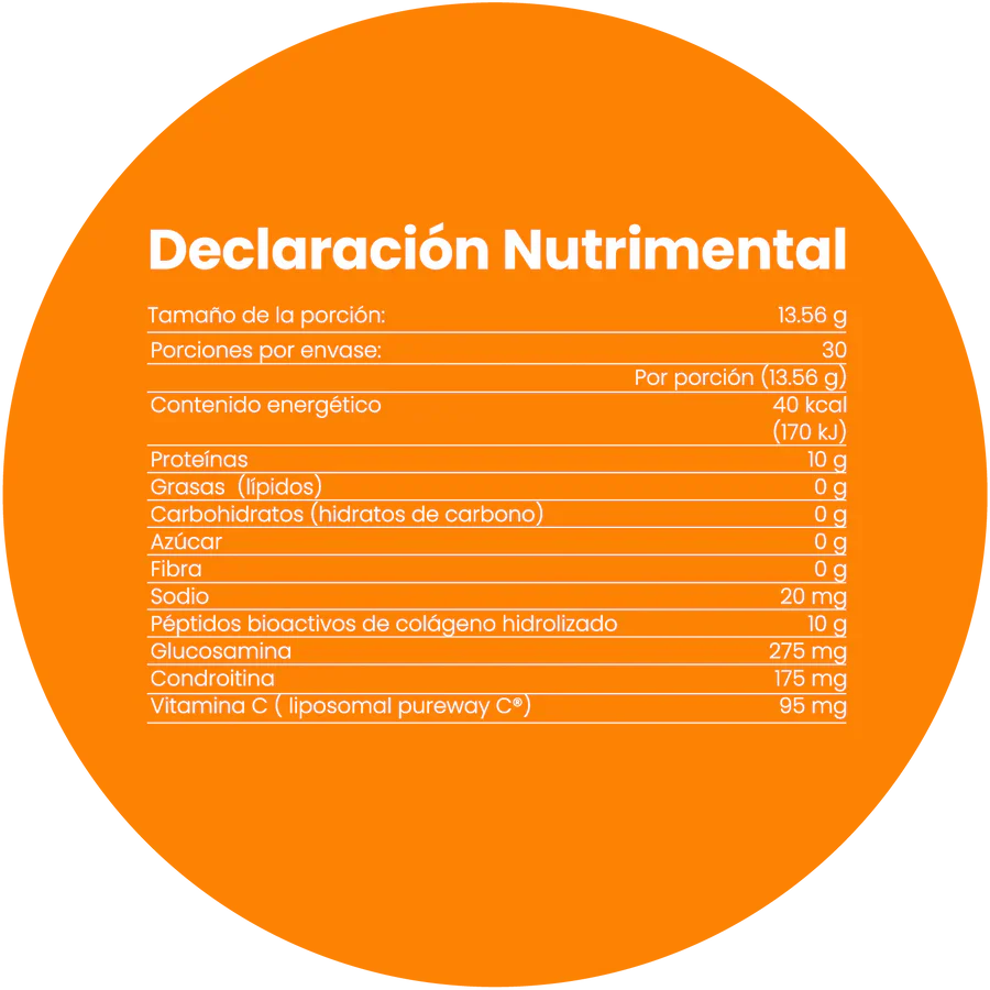Collagen Peptides Performance X Tangerine Ela Nutrition - 407g | Colágeno Deportivo | Sabor Mandarina | bhorganic
