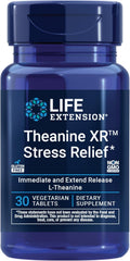 Theanine XR Stress Relief 30 Tabletas - Life Extension | Manejo del Estrés | bhorganic