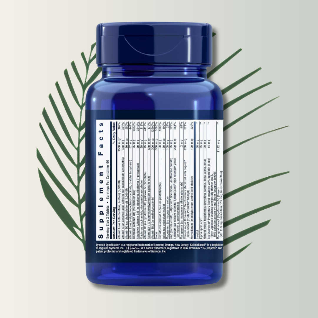 Two-Per-Day Multivitamínico – Life Extension (120 cápsulas)