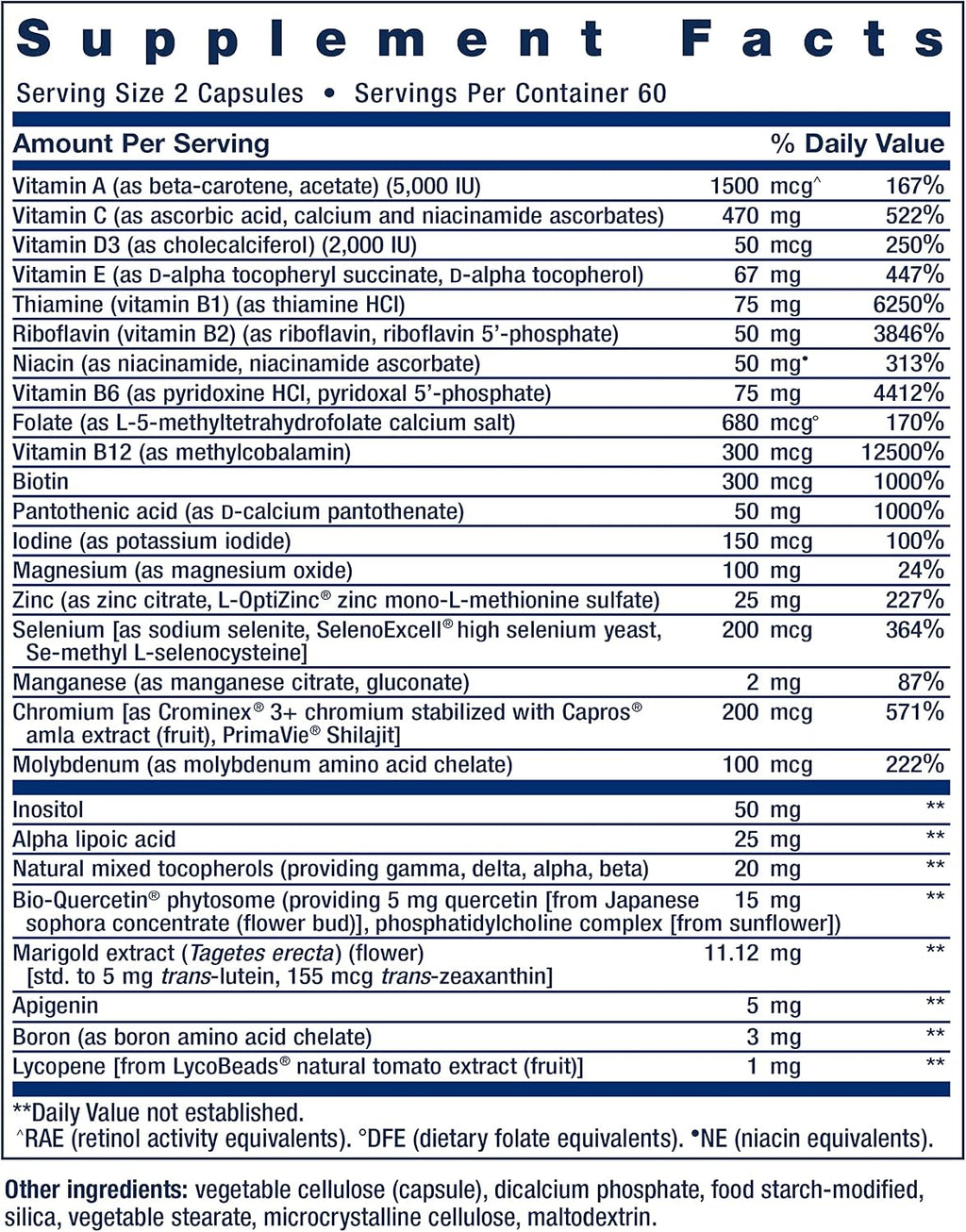 Two Per Day Cápsulas 120 - Life Extension | Multivitamínico Diario | bhorganic