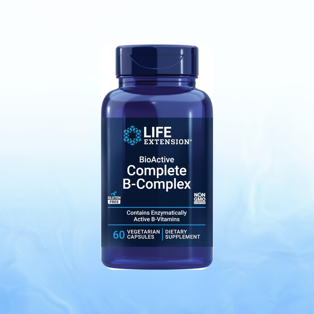 Complejo B Completo Bioactivo Life Extension - 60 Cápsulas Vegetarianas | Energía y Vitalidad | bhorganic