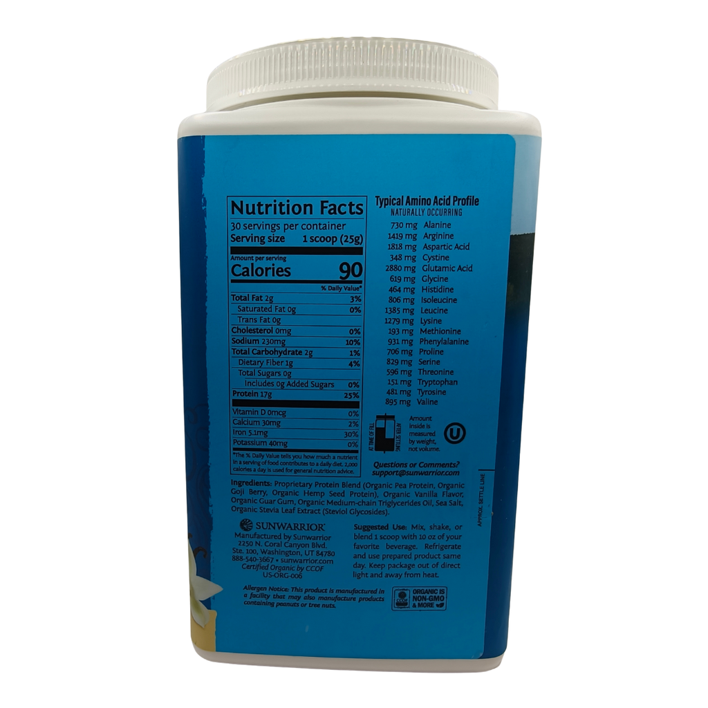 Sunwarrior Blend Vainilla 750 G