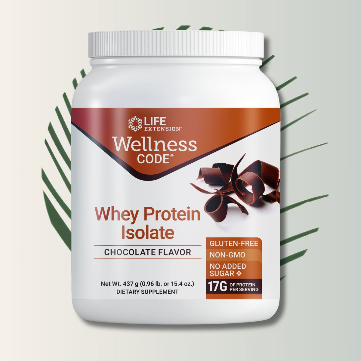 Wellness Code® Concentrado de Proteína de Suero – Chocolate – Life Extension 454 Grs