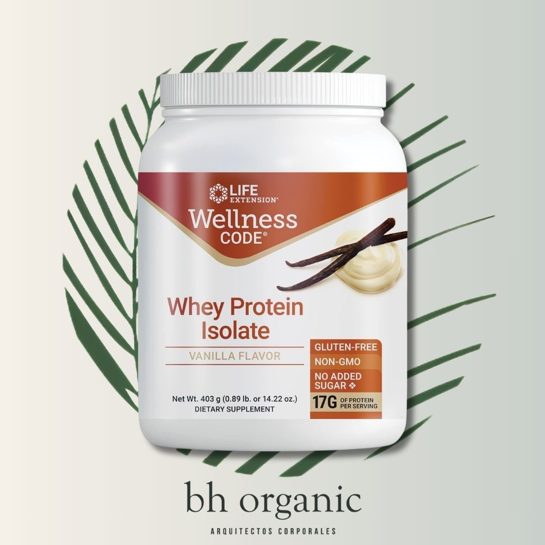Wellness Code Whey Vainilla 403g - Life Extension | Proteína de Suero | bhorganic
