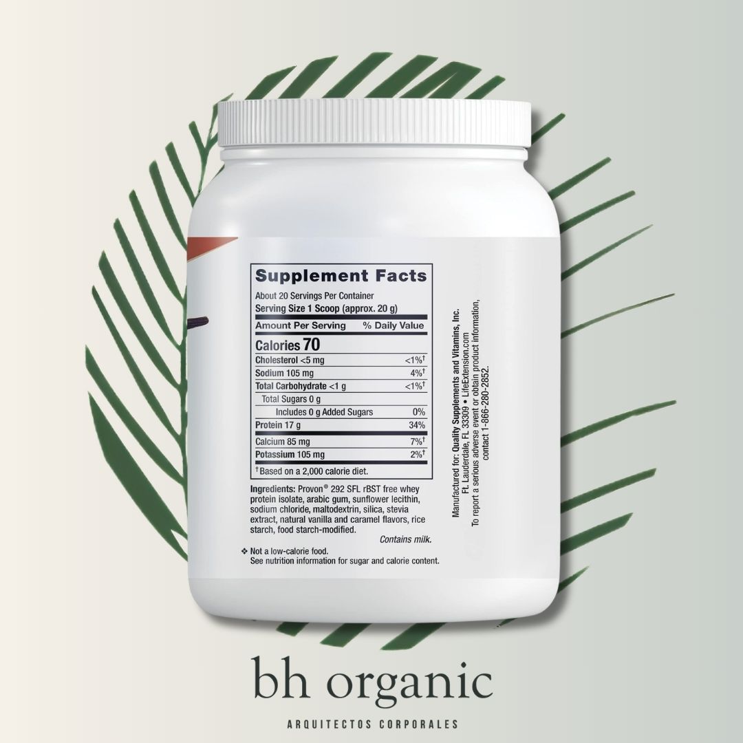 Wellness Code Whey Vainilla 403g - Life Extension | Proteína de Suero | bhorganic