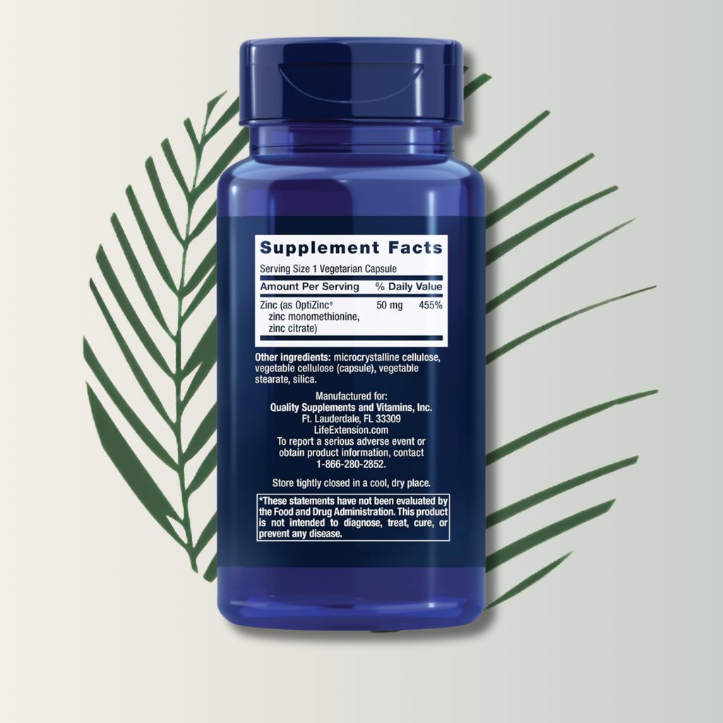 Zinc 50 Mg – Life Extension (90 Cápsulas)