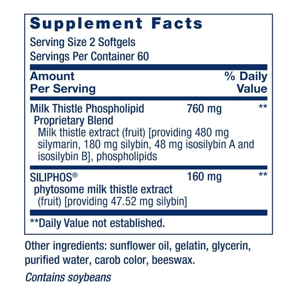 Milk Thistle 120 Softgels | Life Extension