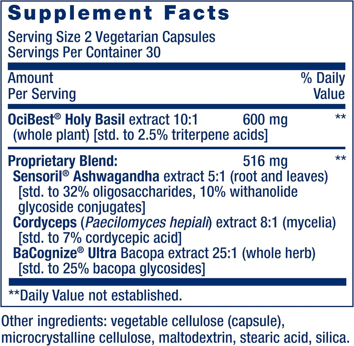ADRENAL ENERGY FORMULA 60 CAPS LIFE EXTENSION