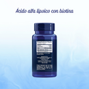 Alpha-Lipoic Acid con Biotina 250mg Life Extension - 100 Cápsulas | Antioxidante | Energía Celular | bhorganic