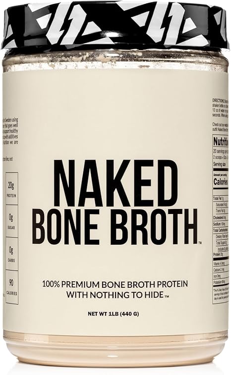 Naked Bone Broth Caldo de Hueso de Res 100% Puro en Polvo 440g
