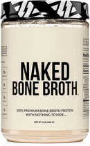 Naked Bone Broth - Caldo de Hueso de Res 100% Puro en Polvo 440g | Sin Sabor | Proteína Natural | bhorganic