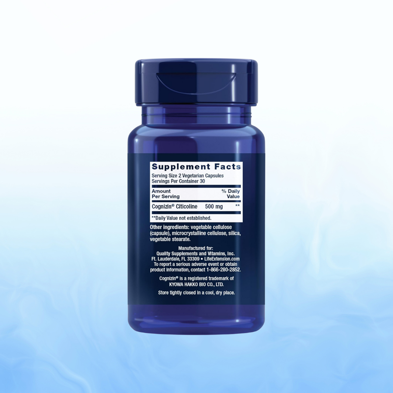 Citicoline 250 Mg – Life Extension (60 Cápsulas)