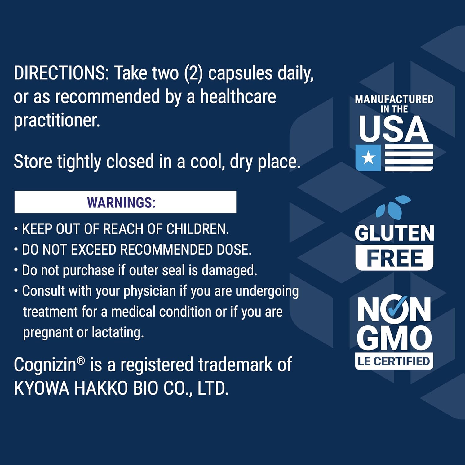 Citicoline 250 Mg – Life Extension (60 Cápsulas)