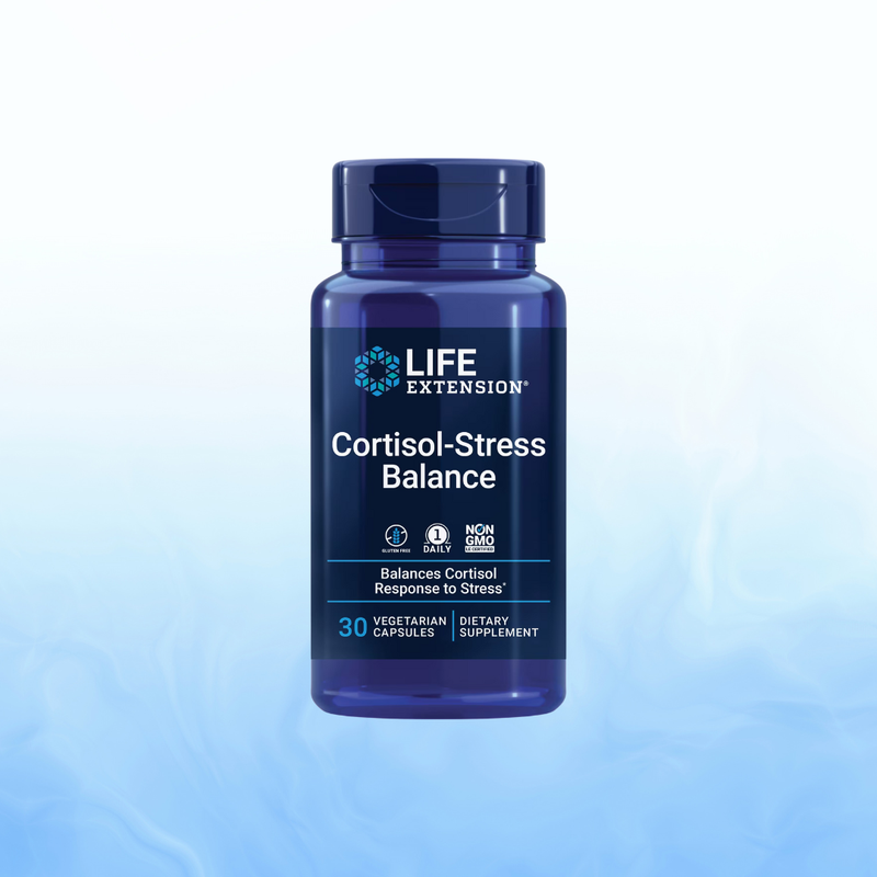Cortisol Stress Balance Life Extension 30 Cápsulas Vegetales | Manejo del Estrés y Bienestar Diario | bhorganic