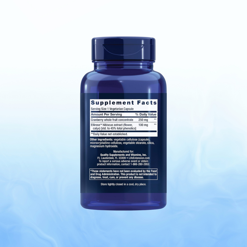 Cran Max Life Extension - 60 Cápsulas | Extracto de Arándano | Salud del Tracto Urinario | bhorganic