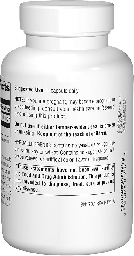 ✨ GABA 750 MG 90 CAPSULAS SERENE SCIENCE SOURCE NATURALS
