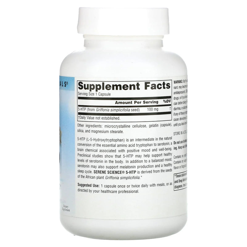 🧠 5-HTP 100MG 120 CAPS SERENE SCIENCE SOURCE NATURALS