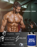Naked Creatine Monohidrato Puro 1KG - 200 Porciones | Sin Sabores ni Aditivos | Máximo Rendimiento Deportivo | bhorganic