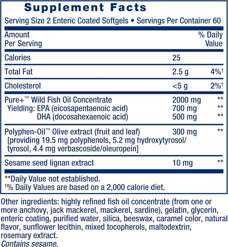 Super Omega-3, 120 Softgels | Life Extension