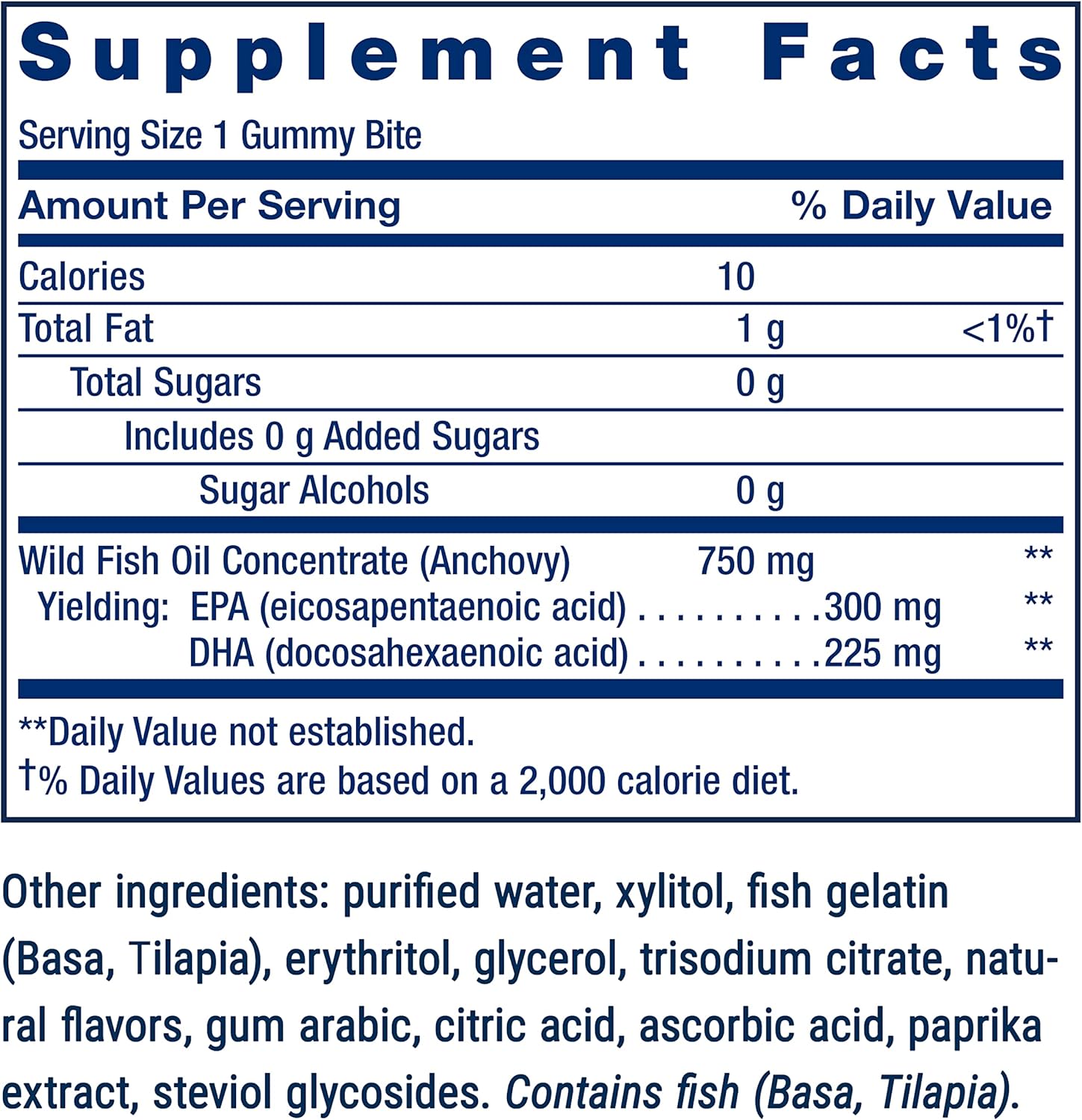 Omega 3 Fish Oil Life Extension - 36 Gummy Bites | Ácidos Grasos Esenciales | Sabor Delicioso | bhorganic