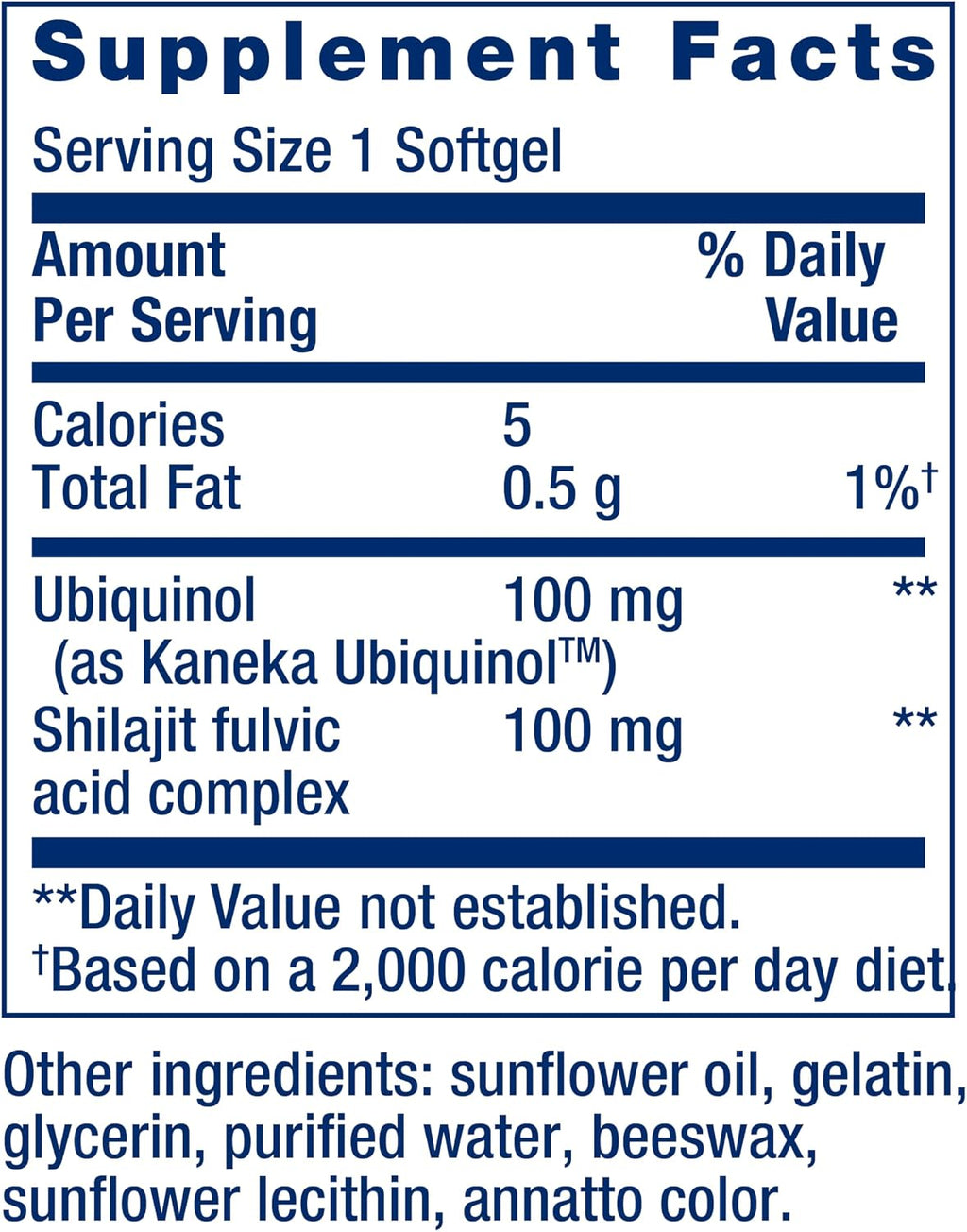 Super Ubiquinol CoQ10 with Enhanced Mitochondrial Support™ 100 mg, 30 softgels LIFE EXTENSION