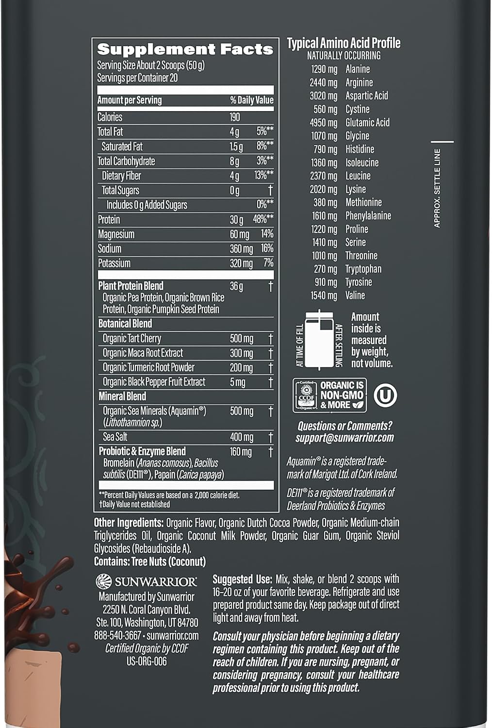 Sunwarrior Sport Active - Proteína Vegetal para Deportistas | bhorganic