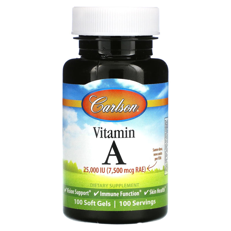 VITAMINA A 25000 UI 100 SOFT GEL CARLSON