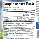 Vitamina A 25000 UI Carlson - 100 Softgels | Retinol Puro | Salud Visual | bhorganic