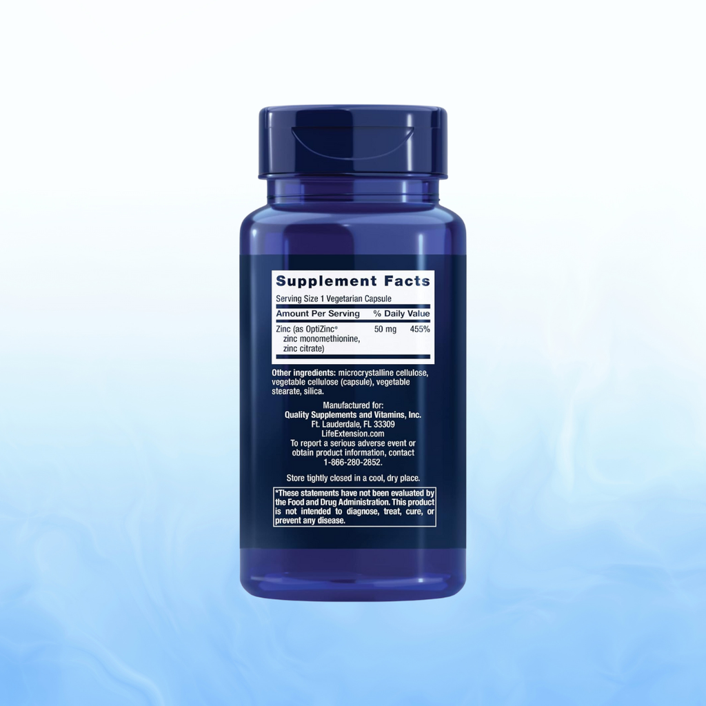 Zinc 50 Mg – Life Extension (90 Cápsulas)